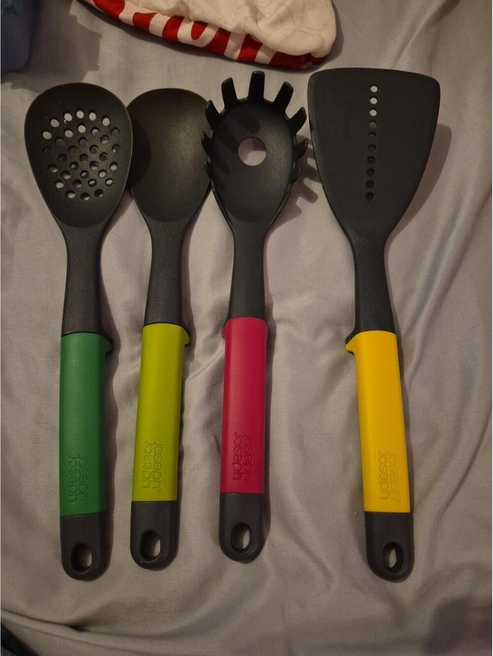 Lot 4 Joseph Joseph ELEVATE KITCHEN UTENSILS Silicone Spatula Turner Slotted